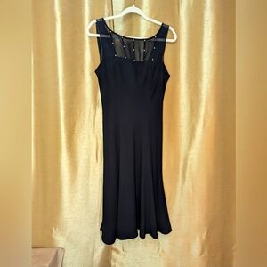 Elegant Black Sleeveless Dress Cocktail, Evening Formal. Size 10 Classy Look